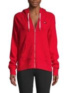 Tommy Hilfiger Performance Side-striped Cotton Blend Zip Hoodie
