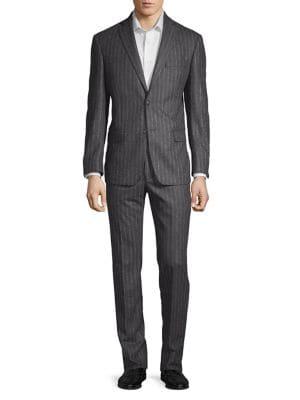 Michael Kors Faded Pinstripe Wool Suit