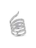 Sonatina 14k White Gold & Diamond Wrap Ring