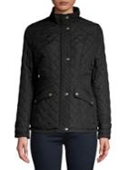 Weatherproof Stand-collar Diamond-quilt Coat