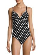 Kate Spade New York San Clemente Dotted One-piece Swimsuit