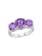Sonatina Sterling Silver & Amethyst Solitaire Ring