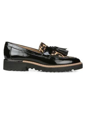 Franco Sarto Carolynn Leopard-print Calf Hair & Leather Loafers
