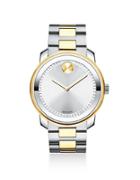 Movado Bold Two-tone Stainless Steel Chronograph Bracelet Watch