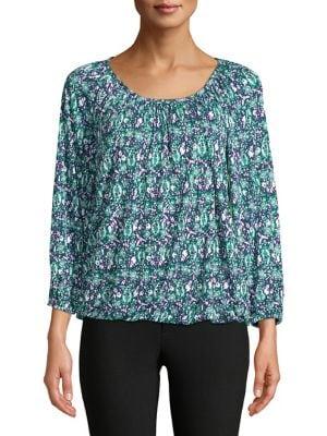 Michael Michael Kors Paisley Scoopneck Top