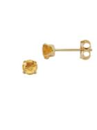 Lord & Taylor Citrine And 14k Yellow Gold Stud Earrings