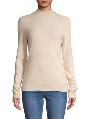 Lord & Taylor Cashmere Mockneck Top