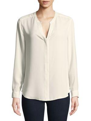 Anne Klein Split-neck Blouse