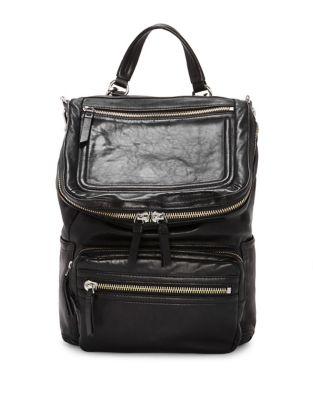 Vince Camuto Patch Leather Backpack