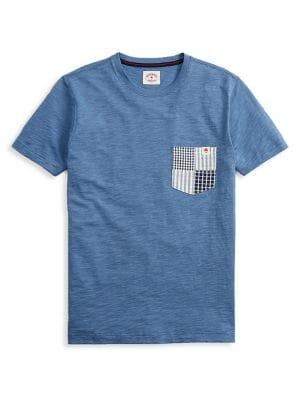 Brooks Brothers Red Fleece Patchwork Pocket Tee