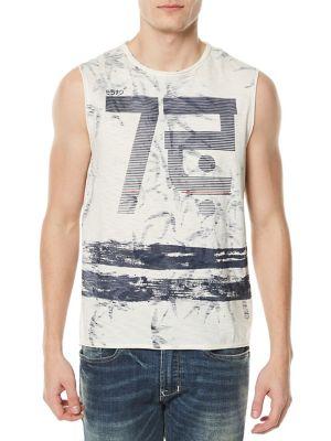 Buffalo David Bitton Tohan Graphic Cotton Tank Top