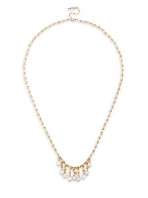 Sole Society Faux-pearl Chain Necklace