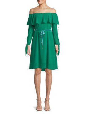 Sam Edelman Off-the-shoulder Fit-&-flare Dress