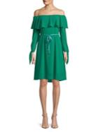 Sam Edelman Off-the-shoulder Fit-&-flare Dress