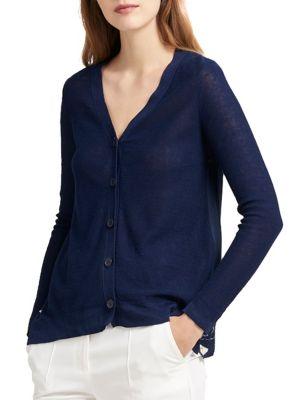Donna Karan Long-sleeve Floral Cardigan
