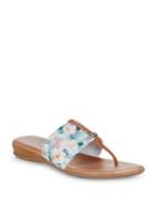 Andre Assous Nice Floral Demi Wedge Sandals