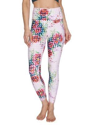 Betsey Johnson Floral & Polka Dot Leggings