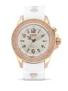 Kyboe Radiant Silicone, Pave Crystal & Stainless Steel Strap Watch/40mm