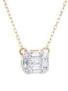 Adina Reyter 14k Yellow Gold And Multi-baguette Diamond Pendant Necklace