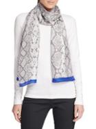 Calvin Klein Snake-print Silk Scarf