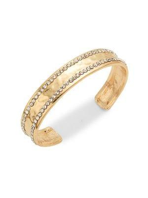 Design Lab Rhinestone Goldtone Cuff