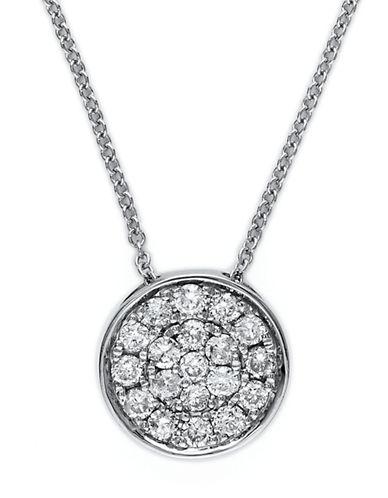 Effy Diamond And 14k White Gold Pendant Necklace