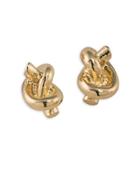 Lauren Ralph Lauren Smooth Operator Goldtone Knot Stud Earrings