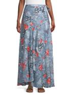 French Connection Cateline Devore Wrap Skirt