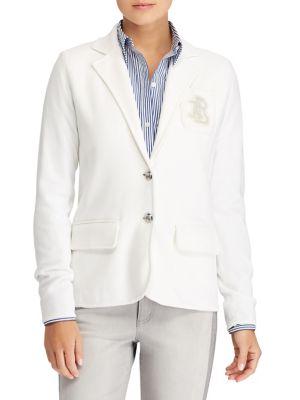 Lauren Ralph Lauren Bullion-crest Knit Blazer