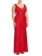 Xscape Sleeveless Lace Column Gown