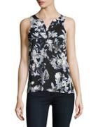 Lord & Taylor Petite Floral Sleeveless Top