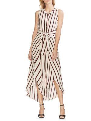 Vince Camuto Oasis Bloom Striped Sleeveless Dress