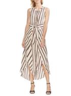 Vince Camuto Oasis Bloom Striped Sleeveless Dress