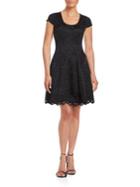 Belle Badgley Mischka Lace Fit-and-flare Dress