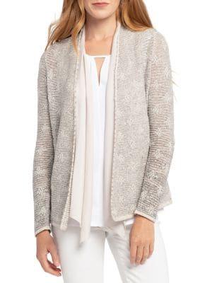 Nic+zoe Alpine Cotton-blend Cardigan