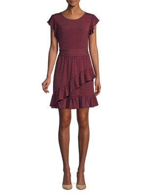 Michael Michael Kors Flutter Faux-wrap Dress