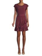 Michael Michael Kors Flutter Faux-wrap Dress