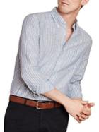 Brooks Brothers Red Fleece Striped Long-sleeve Button-down Shirt