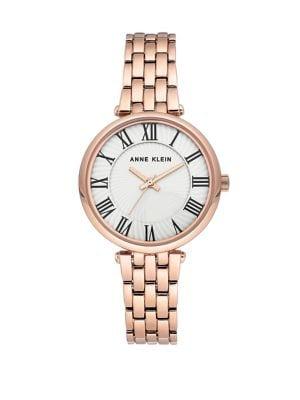 Anne Klein Rose Goldtone Bracelet Watch