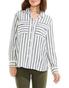 Two By Vince Camuto Gentile Stripe Relaxed Utility Shirt