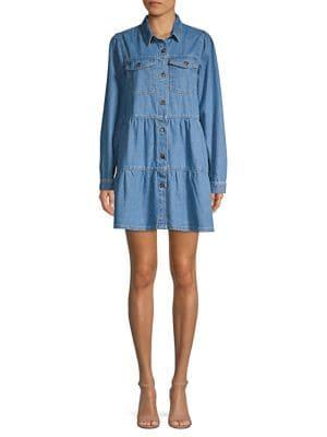 Free People Nicole Denim Shirtdress