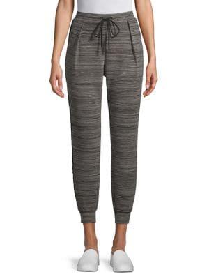 H Halston Space Dye Drawstring Jogger Pants