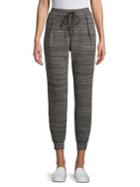H Halston Space Dye Drawstring Jogger Pants