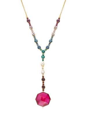 Kate Spade New York Goldtone And Multi-colored Glass Stone Y-necklace