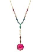 Kate Spade New York Goldtone And Multi-colored Glass Stone Y-necklace