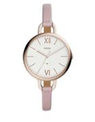 Fossil Annette Three-hand Leather-strap Watch