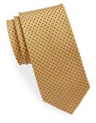 Black Brown Small Dotted Silk Tie