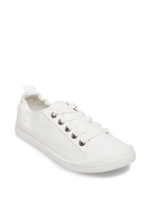 Design Lab Beret Textured Lace-up Sneakers