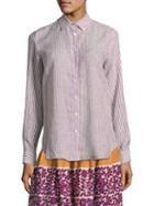 Weekend Max Mara Palmi Stripe Button-front Shirt