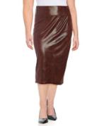 Melissa Mccarthy Seven7 Plus Faux Leather Skirt